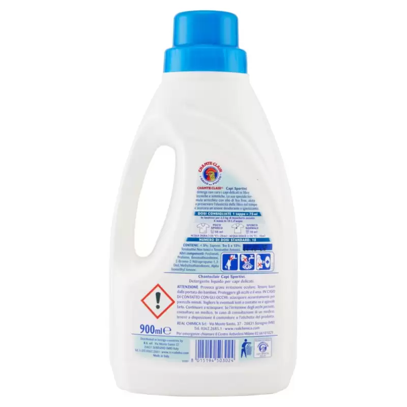 Chanteclair Detergent Imbrăcăminte Sport Si Fibre Sintetice 900ml Bax 12 buc.